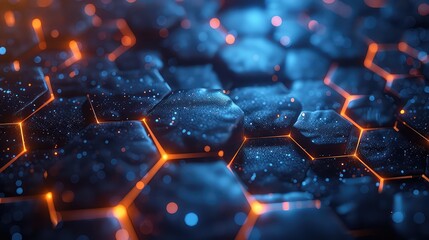 Abstract digital interface with glowing futuristic HUD elements and complex circuitry visuals, embodying high-tech cybernetics.