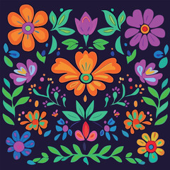 Vibrant Floral Pattern