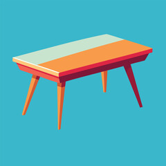  coffee table vector illustration for modern interior design