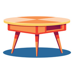  coffee table vector illustration for modern interior design