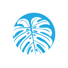 Tropical leave abstrack frame nature vector image.shape and logo vector