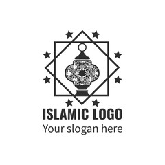 Luxury Muslim Learn logo, Islamic Logo Vector Design, Vector illustration, Mosque icon vector, Silhouette Islamic Vector Logo, Abstract emblem,
Islam learning logo template,  black and white logo,