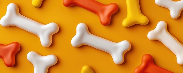 Obraz premium Colorful dog treats display pet store product photography indoor close-up pet care concept