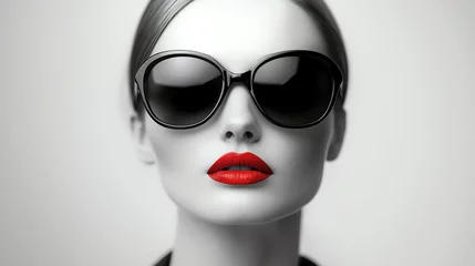 red lips, AI generated © Frédéric Prochasson