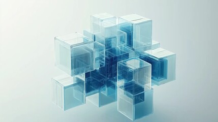 Obraz premium abstract blue background 