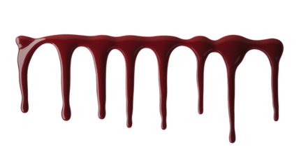 High-Quality PNG Flowing blood isolated on white background – High Resolution