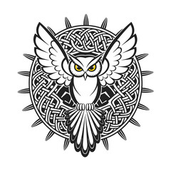 Obraz premium Owl Tattoo 