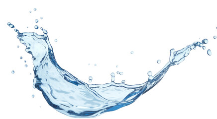 High-Quality PNG of Blue water splash Isolated on White Background &ndash; High Resolution