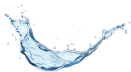 High-Quality PNG of Blue water splash Isolated on White Background – High Resolution