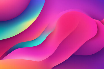 Obraz premium abstract pink background with waves