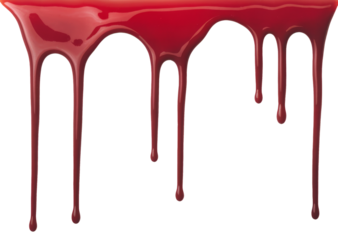 High-Quality PNG Flowing Blood / Dripping blood isolated on white Background – High Resolution
