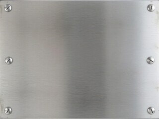 Obraz premium Fine brushed metal plate with a sleek modern design, perfect for industrial projects, brushed