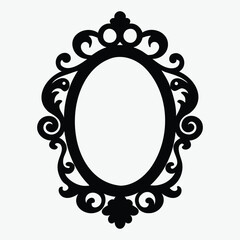 elegant mirror silhouette art for modern interior designs