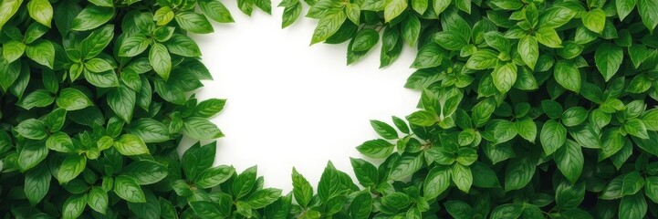 Lush green leaves creating a natural and vibrant background, foliage, tropical