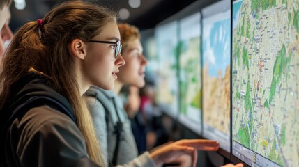 Interactive learning with digital maps in a classroom setting GIS Day