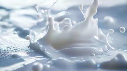 beautiful ice milk, fresh milk