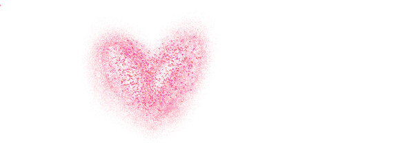 Heart Firework Transparent Pink Red
