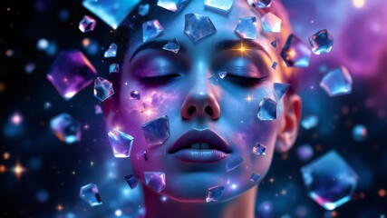 Cosmic Faces Shattered into Stars