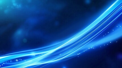 Fototapeta premium Dynamic Blue Abstract Light Waves on a Dark Background for Digital and Graphic Design : Generative AI