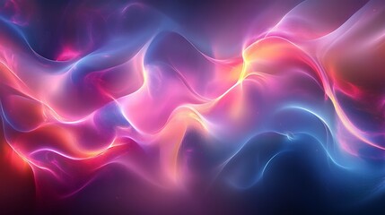 Obraz premium Dynamic color flow abstract art digital creation vibrant background