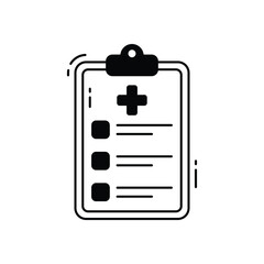 medical report vector icon