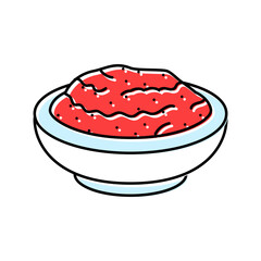 salsa mexican cuisine color icon vector. salsa mexican cuisine sign. isolated symbol illustration