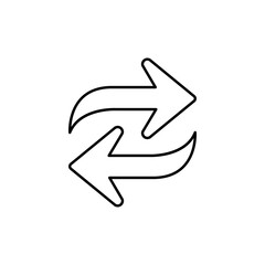 Refresh line icon vector illustration