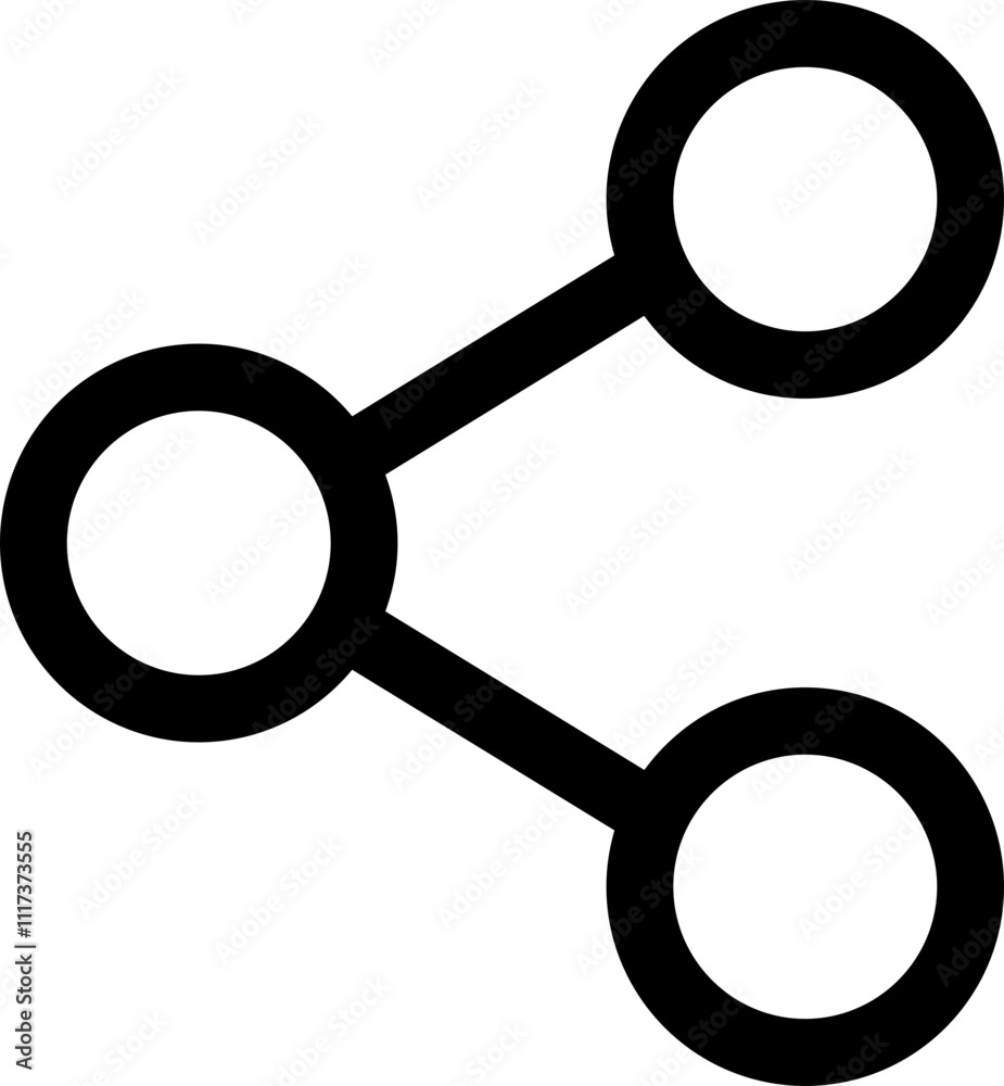 Poster share outline icon. arrow symbol. reply send forward button connection sign isolated on transparent 