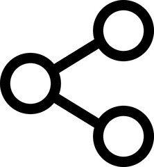 Share Outline icon. Arrow symbol. Reply send forward button connection sign isolated on transparent background. Share Link Button for Social Media Silhouette. Share Link for Web Site. Send Data Sign.