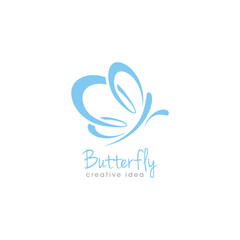 Creative Butterfly Concept Logo Design Template