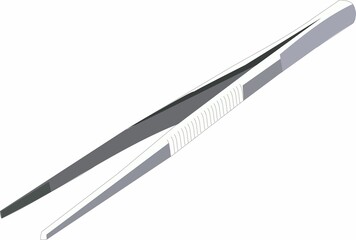 a picture of white tweezers