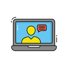 online learning vector icon