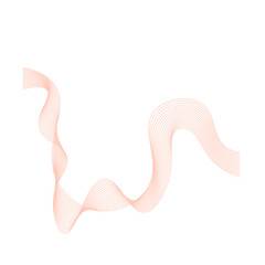 Abstract Flowing Wave Lines