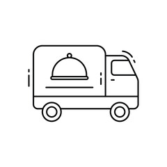 Food delivery vector icon