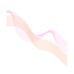 Fototapeta premium Abstract Flowing Wave Lines