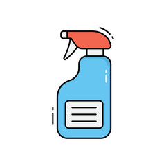 disinfectant spray vector icon