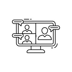 online classes vector icon