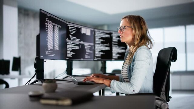 Software Programmer Or Coder Woman