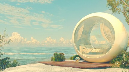Coastal retreat innovative design in orbital architecture