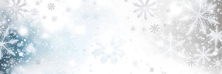 Snowy Forest Winter Landscape Panoramic View
