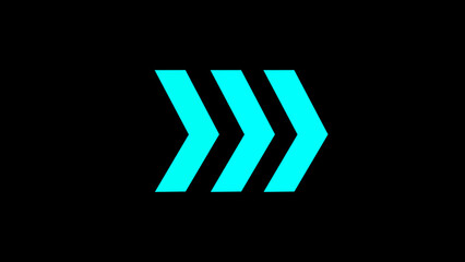 Directional arrow sign.