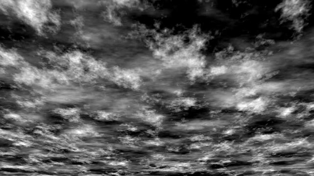 雲の流れるアニメーション（背景透過）