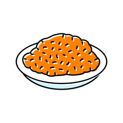 molcajete mexican cuisine color icon vector. molcajete mexican cuisine sign. isolated symbol illustration