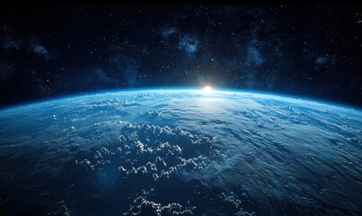 Fototapeta premium Orbital space tourism aerial sci-fi adventure