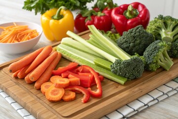Fresh raw vegetable ingredients