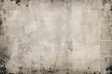 Obraz premium Old newspaper background with lots of text