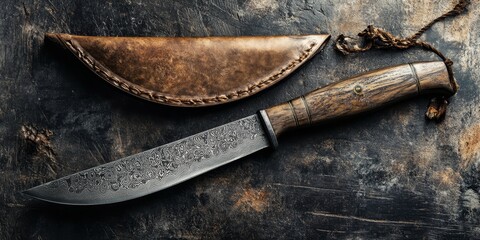 The Pengututik is a traditional knife known for its sharp tip and wooden sheath, showcasing the craftsmanship of unique knife designs like the Pengututik in various cultures.