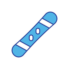 Snowboard icon isolated on a white background. Vector illustration.