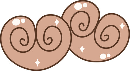 Heart Shape Mexican Pan Dulce, Conchas