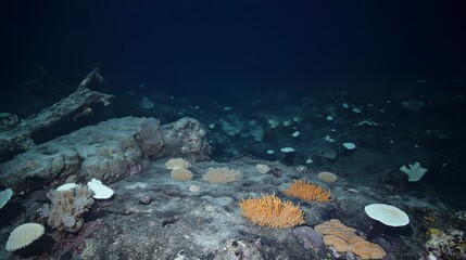 Ocean Floor with Coral and Natural Light Effects
